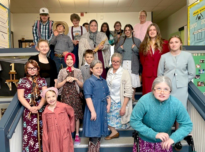 Students Dressed as elderly
