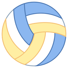 Blue Cougars Volleyball clip art