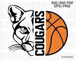Cougar with basketball