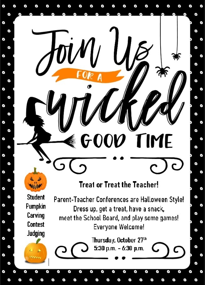 Parent - Teacher Conference Trick-Or-Treat Invitation